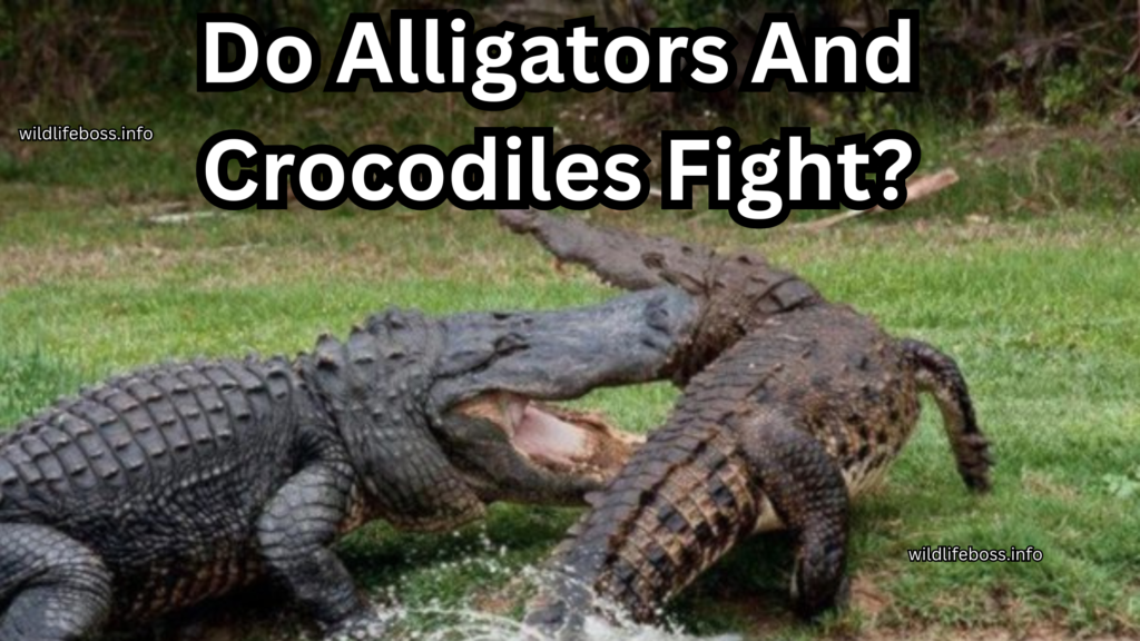 Do crocodiles and alligators Fight?