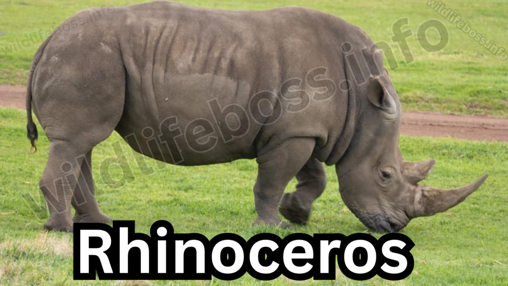 Rhinoceros is the animals that look like elephants