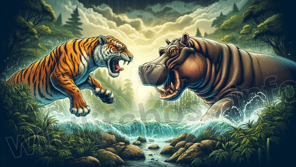 Hippo Vs Tiger